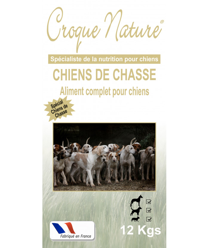 CHIENS DE CHASSE 12 KGS CROQUETTES POUR CHIEN