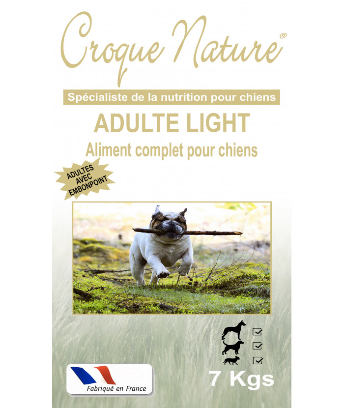 ADULTE LIGHT 7 KGS CROQUETTES POUR CHIEN