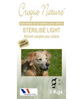 STÉRILISÉ LIGHT 3 KGS CROQUETTES POUR CHIEN