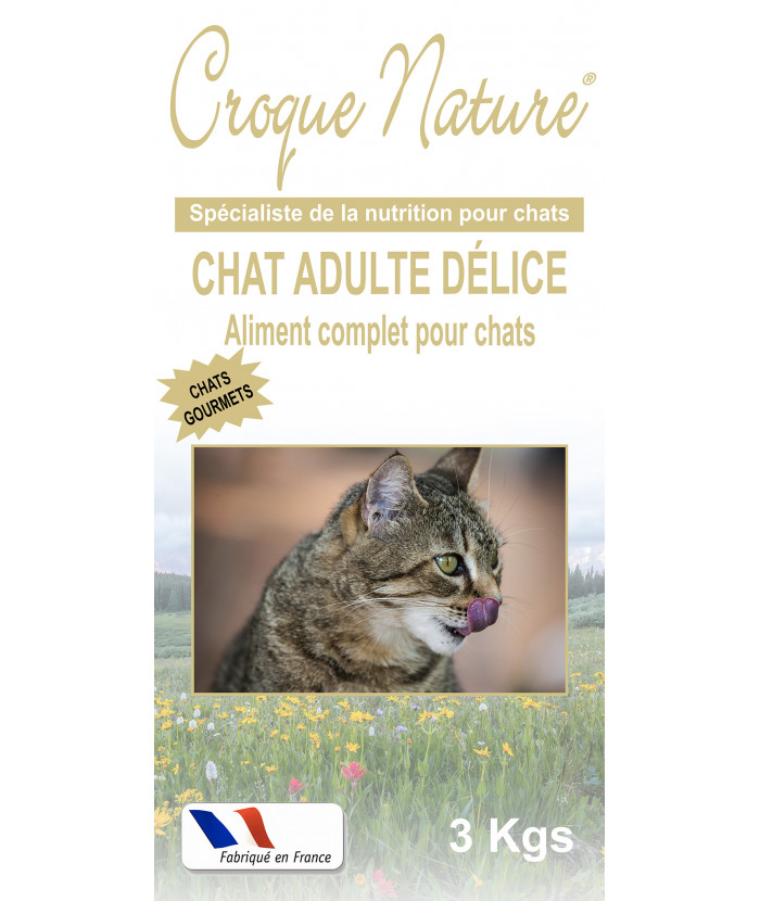 CHAT ADULTE DELICE 3 KGS CROQUETTES POUR CHAT