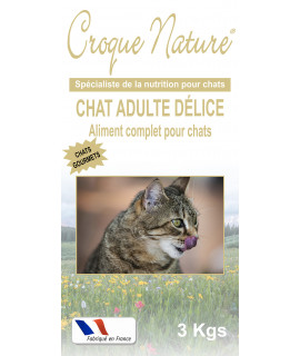 CHAT ADULTE DELICE 3 KGS CROQUETTES POUR CHAT