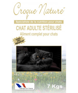 CHAT ADULTE STÉRILISÉ 7 KGS CROQUETTES POUR CHAT