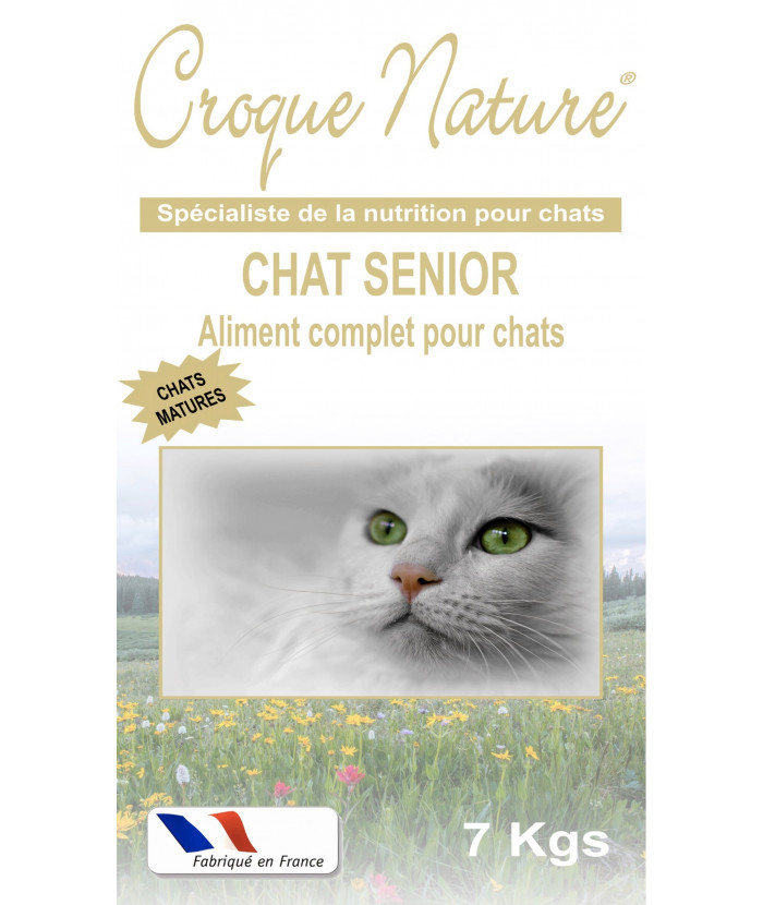 CHAT SENIOR 7 KGS CROQUETTES POUR CHAT