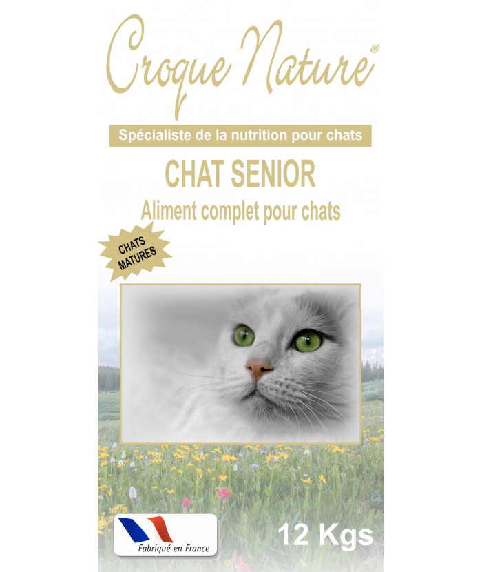 CHAT SENIOR 12 KGS CROQUETTES POUR CHAT