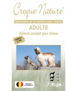 ADULTE AGNEAU ET RIZ 7KGS CROQUETTES POUR CHIEN