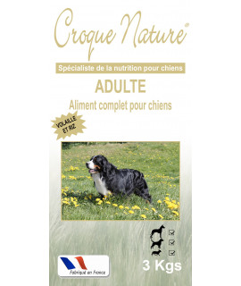 ADULTE VOLAILLE RIZ 3KGS CROQUETTES POUR CHIEN