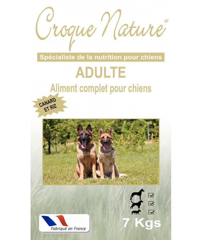 ADULTE CANARD et RIZ 7KGS CROQUETTES POUR CHIEN