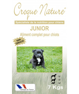 SANS CÉRÉALES JUNIOR 7KGS CROQUETTES POUR CHIOT