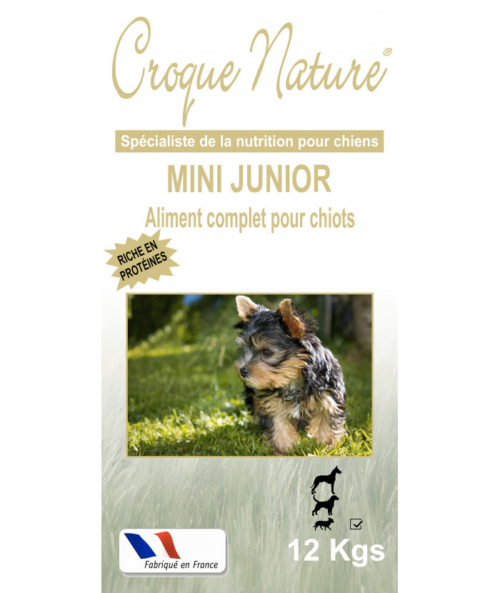 MINI JUNIOR 12KGS CROQUETTES POUR CHIOT