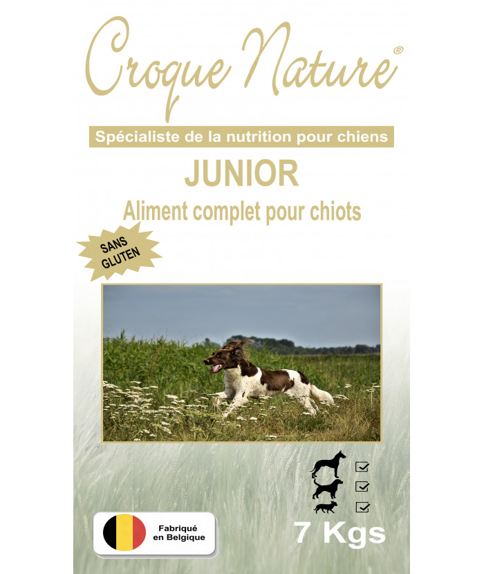 SANS GLUTEN JUNIOR 7KGS CROQUETTES POUR CHIOT