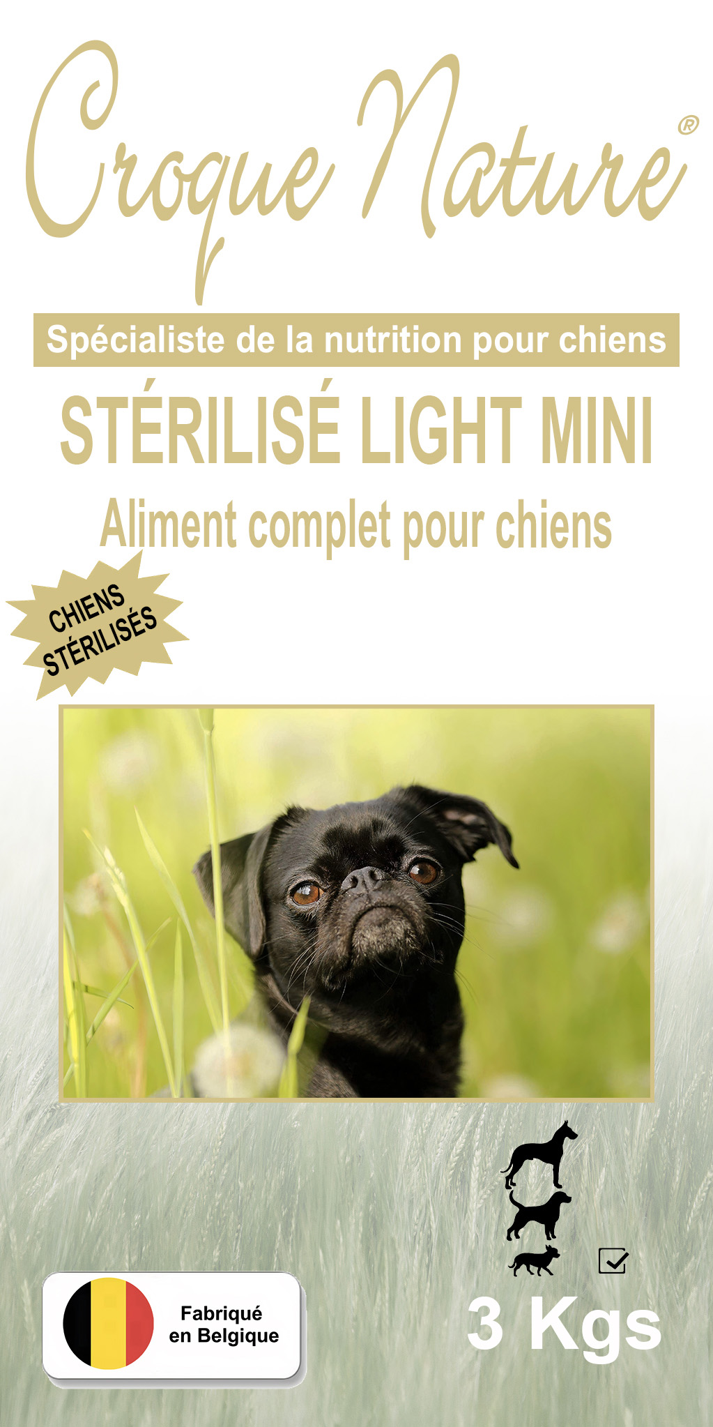 Croquettes pour chien Stérilisé Light Mini LES BRÉVIAIRES 78